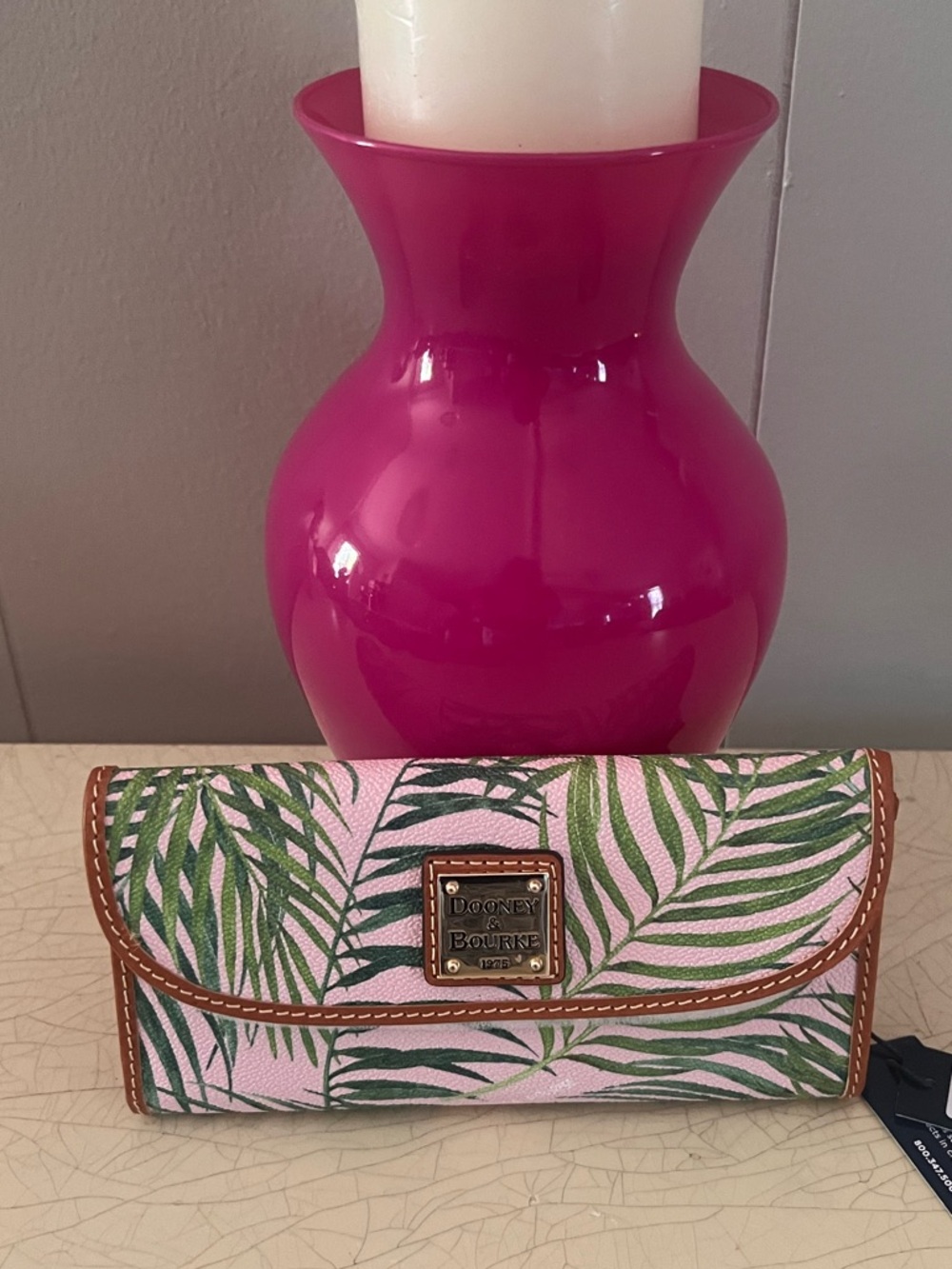 NEW Dooney & Bourke Tropical Spring Continental Clutch